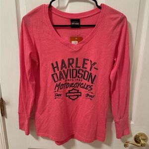 Harley Davidson Motorcycles graphic long sleeve shirt‎ Delmarva